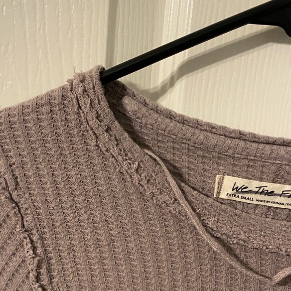 We The Free Textured Knit Top in Taupe - Picture 9 of 11